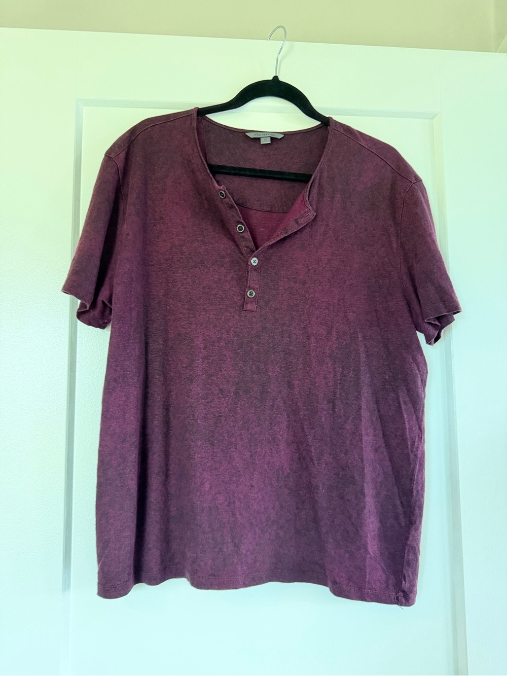 John Varvatos Plum Short Sleeve Henley